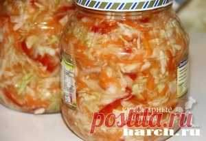 Закусочный салат из капусты впрок.