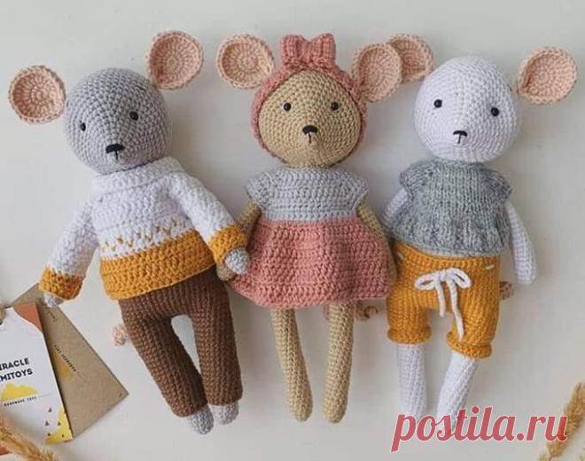 Мышка Тай крючком. Амигуруми схемы и описания. Автор: @miracle_amitoys | IRINELY.ART