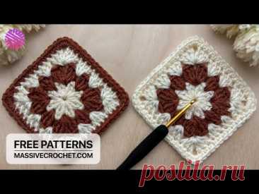 Crochet a SUPER EASY & LOVELY Granny Square for Beginners
