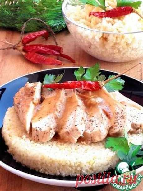Тушеное куриное филе - кулинарный рецепт