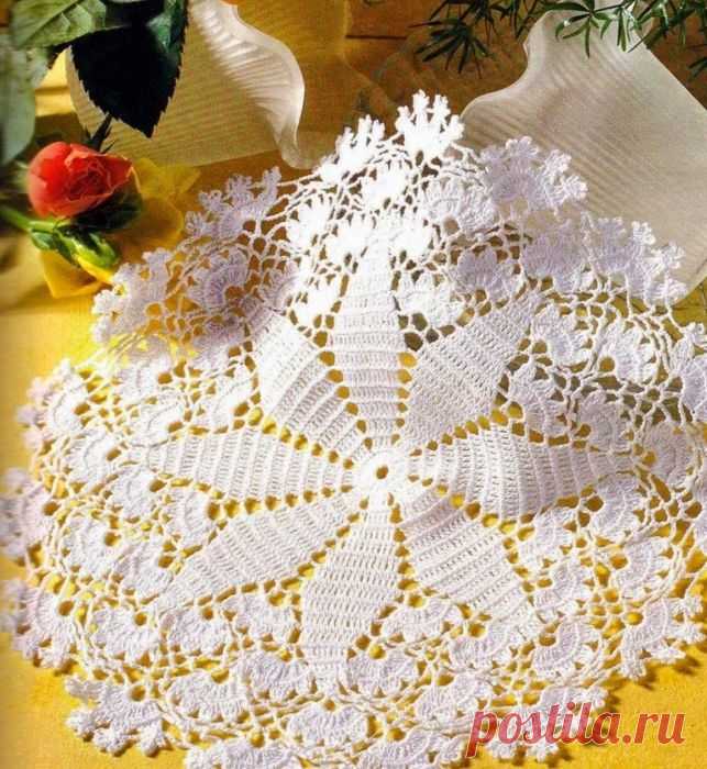 Салфетка крючком