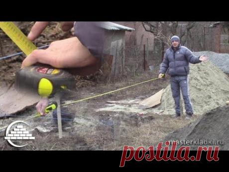 Разметка фундамента - [© masterkladki]