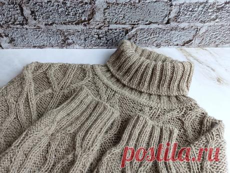 Базовый свитер с узором от Shein. Описание процесса. | Людмила Пряжевская творчество на спицах | Дзен
