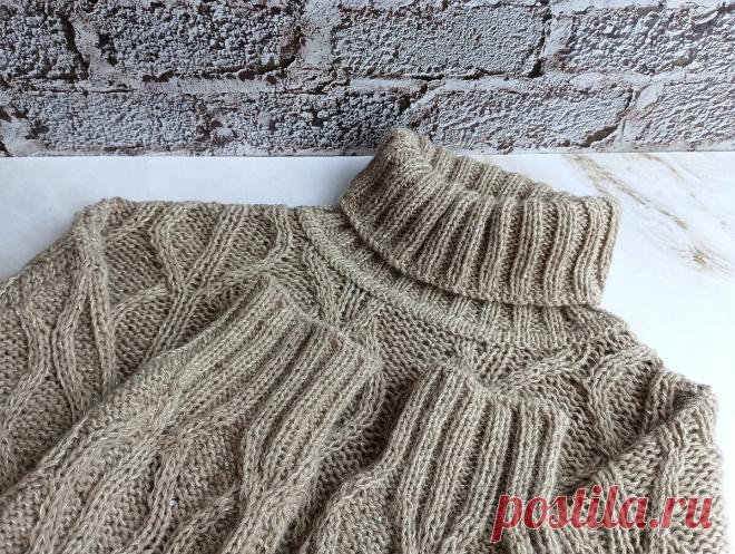 Базовый свитер с узором от Shein. Описание процесса. | Людмила Пряжевская творчество на спицах | Дзен