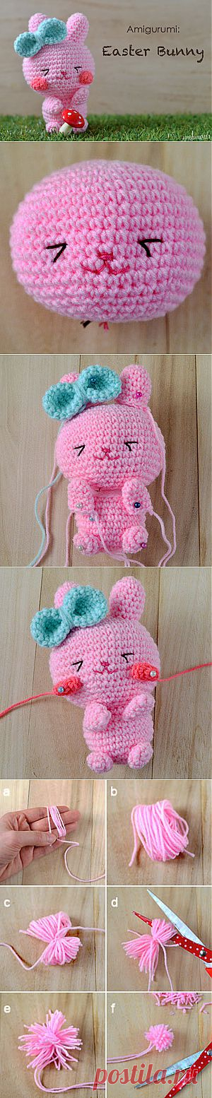 Пасхальный заяц Amigurumi (перевод Гугл).
