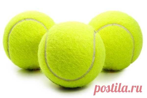 Массаж теннисным мячиком.