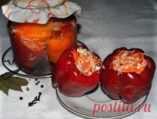 ОТЛИЧНАЯ ЗАКУСКА: ПЕРЕЦ, ФАРШИРОВАННЫЙ КАПУСТОЙ — Фактор Вкуса