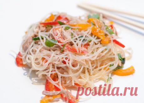 Восточная еда – полезно и оригинально! Фунчоза — вкусный салат | Вкусные рецепты