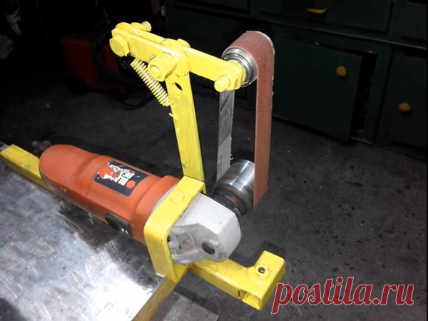 Секрет мастера. Изготовление ленточной заточной машинки из болгарки | Секрет Мастера | Яндекс Дзен