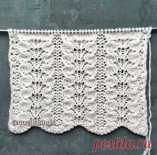 Шикарный узор Дельфиниумы. Блог cozyhands_

Источник: https://www.instagram.com/p/CUWoGkXIxFX/

Универсальный узор для вязания женских изделий: шапки, варежки, носки, свитеры, пледы, палантины, кардиганы и так далее.
Показать полностью...