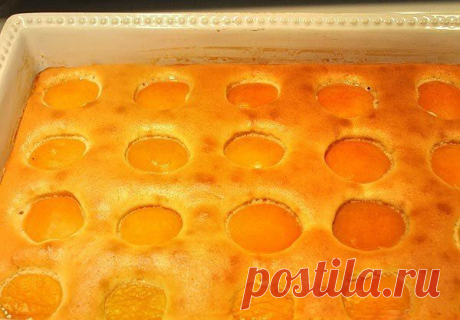 Как приготовить воздушный пирог с абрикосами - рецепт, ингридиенты и фотографии