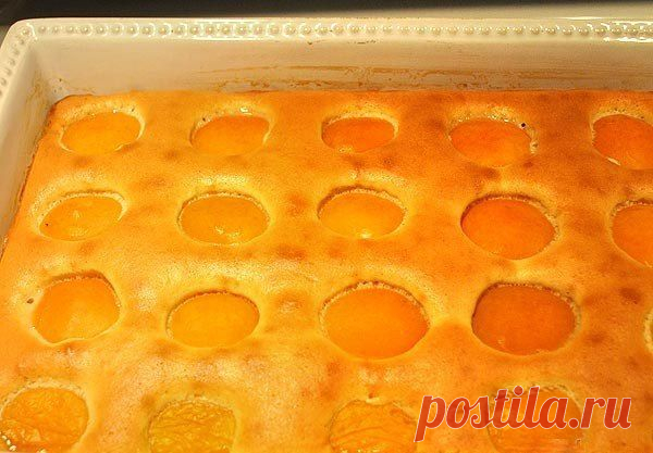 Как приготовить воздушный пирог с абрикосами - рецепт, ингридиенты и фотографии