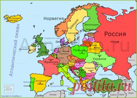 карта европы - Поиск в Google