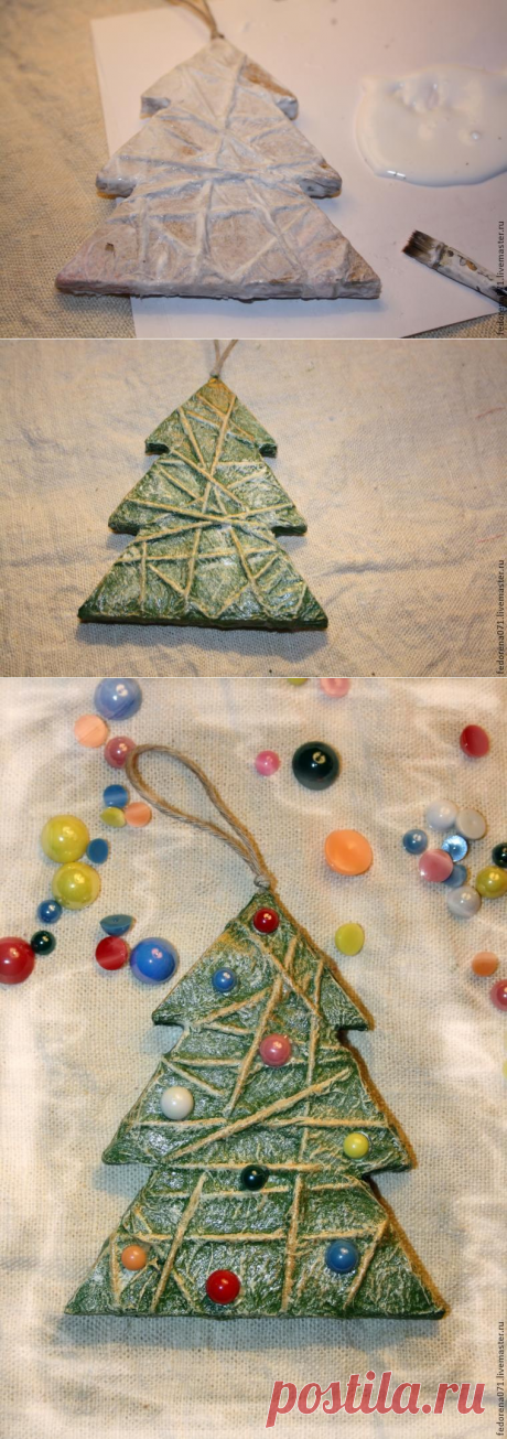 Превращаем картон в новогоднее украшение - Ярмарка Мастеров - ручная работа, handmade