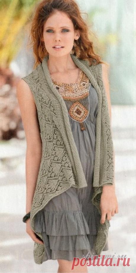 Вязание спицами. Жилеты и безрукавки