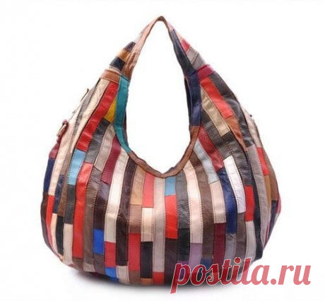 Сумки из кусочков кожи. Секреты