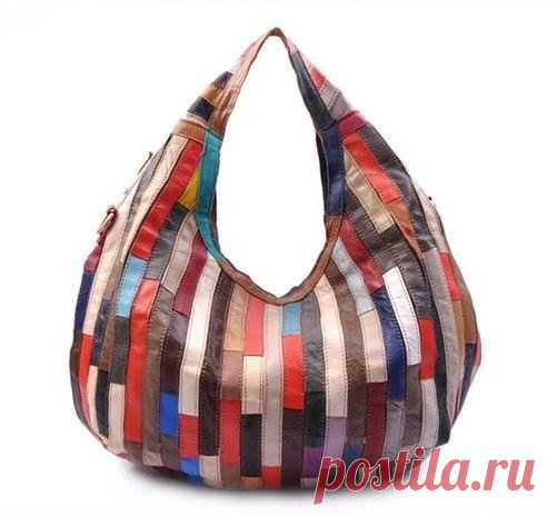 Сумки из кусочков кожи. Секреты