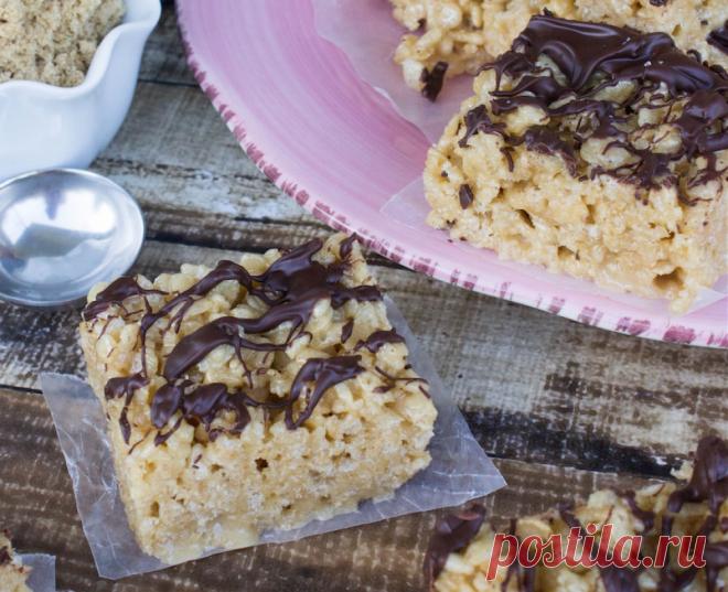 Карамельный рис в шоколаде