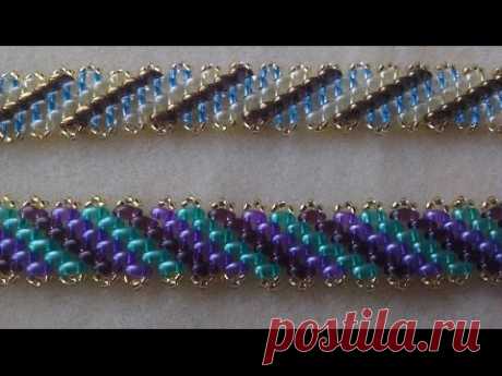 PULSERA SUPERDUO DIAGONAL TECNICA PEYOTE