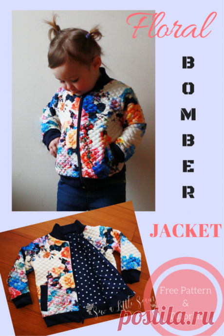 Floral Bomber Jacket: Tutorial and Free Pattern - Sew a Little Seam