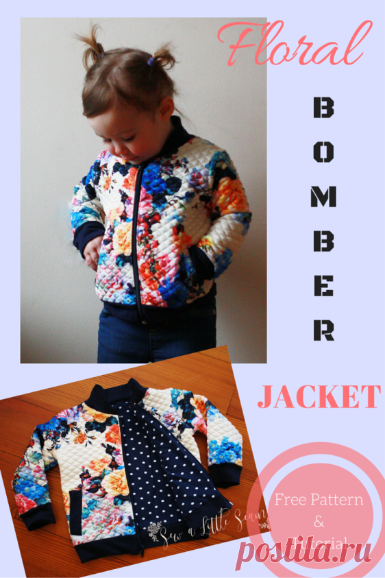 Floral Bomber Jacket: Tutorial and Free Pattern - Sew a Little Seam