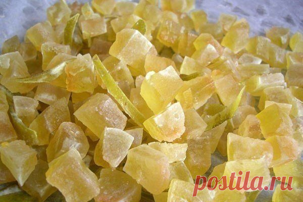 Цукаты из арбузных корок