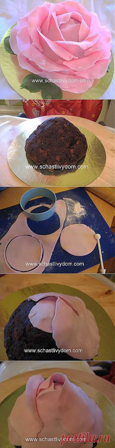 Торт-Роза. Мастер-класс..