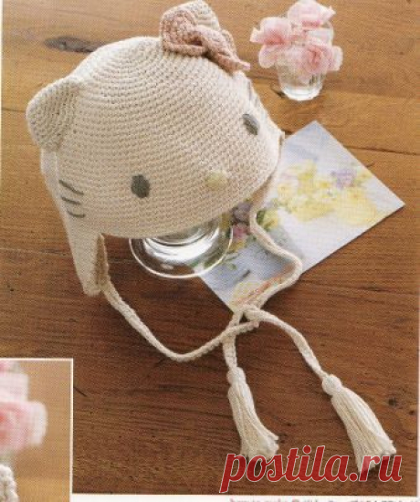 Шапочка hello kitty