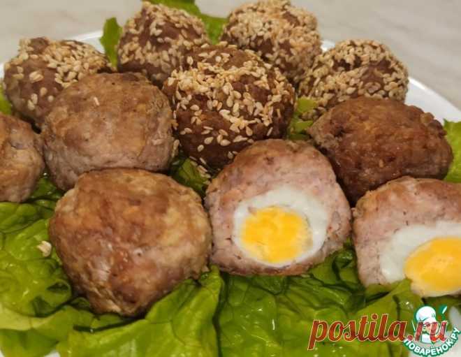 Мясная закуска с перепелиными яйцами – кулинарный рецепт