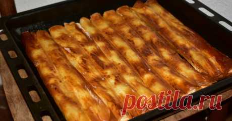 Трубочки с мясом из лаваша в духовке | Вкусные рецепты