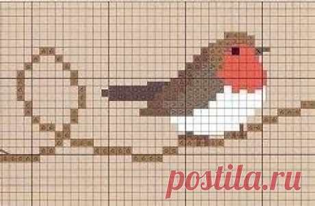 &quot;Птички&quot;. Схемы для вышивки крестом.