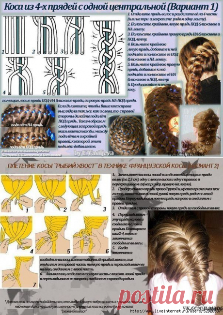 Учимся плести разные косы.
