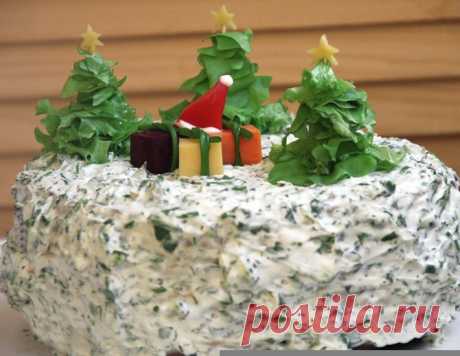 Закусочный торт "Чумовой" – кулинарный рецепт