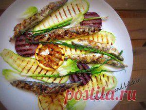 Мойва-гриль с ароматом чеснока и лимона