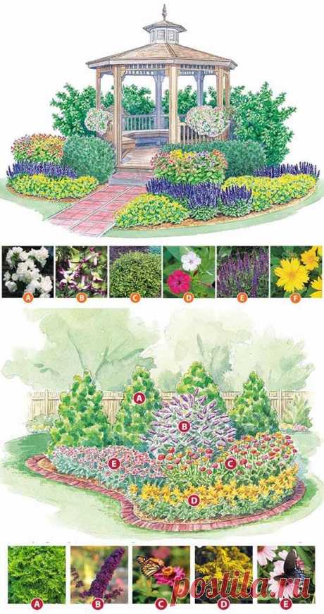 Задумки на следующий сезон: дизайнерские схемы для клумб — 6 соток