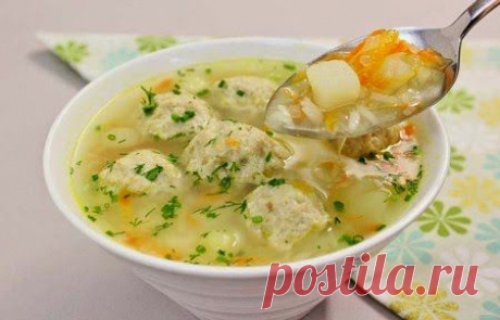 Кулинарные Рецепты и Новости: Суп с фрикадельками