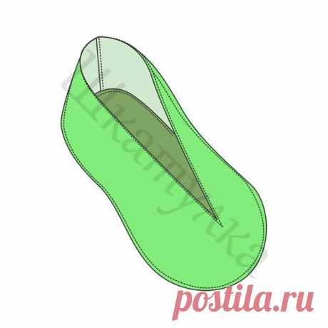Выкройка тапочек для малыша | Шкатулка