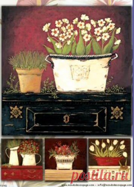 Рисовая бумага с рисунком, арт.F219 ― HandMadeDecor