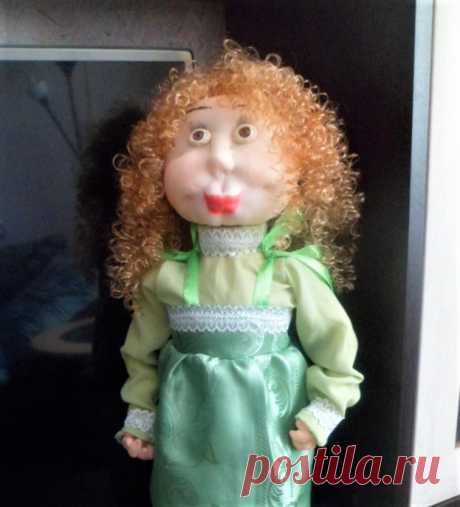 Кукла в чулочной технике