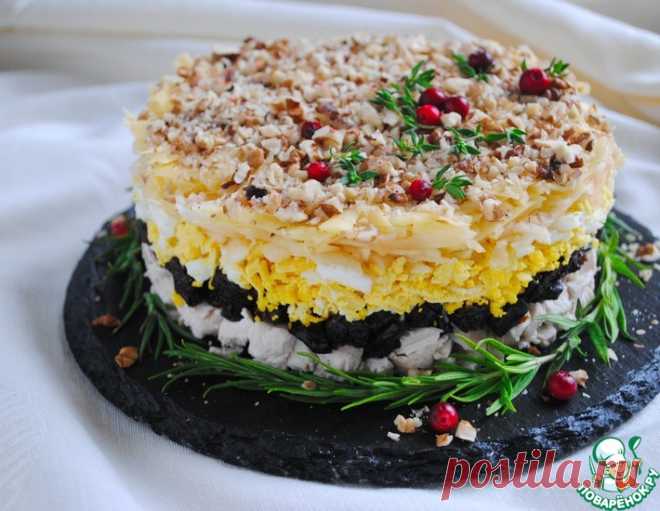 Праздничный салат с черносливом – кулинарный рецепт
