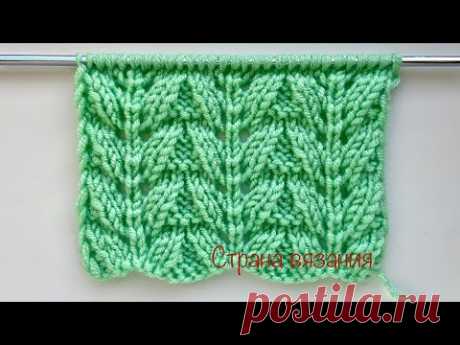 Узоры спицами. Узор «Бабочки». Knitting patterns. Butterflies pattern.
