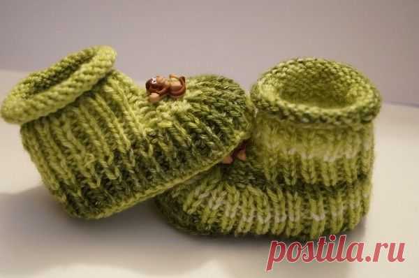Babyschuhe stricken - DIY-Baby-Booties ★