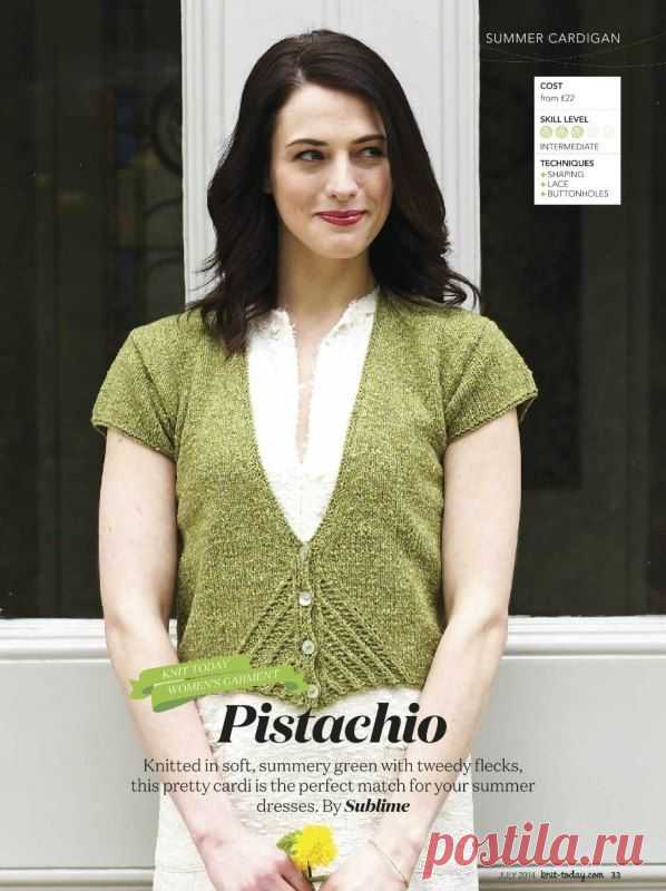 Летний женский жакет PISTACHIO