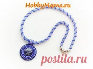 Мастер-класс по плетению из бисера Мозаичный жгут-колье | HobbyMama