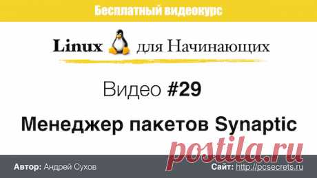 Менеджер пакетов Synaptic | Компьютер для начинающих. Обучение работе на компьютере