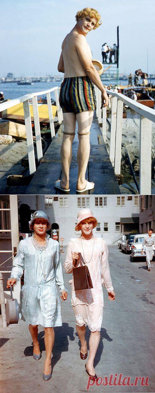 "В джазе только девушки". Цветные фото со съемочной площадки | Любители истории