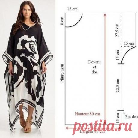 Выкройка платья туники