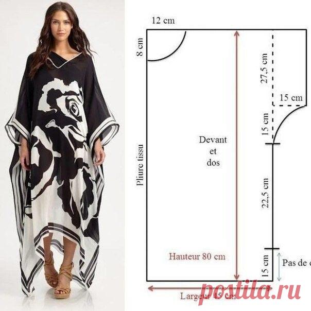 Выкройка платья туники
