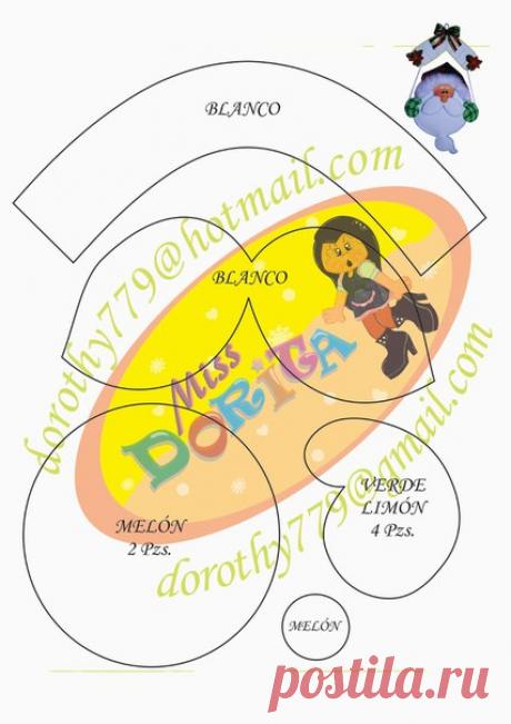 Новогодняя подвеска  Шаблончик