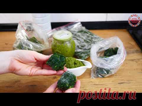 Чтобы НЕ ТРАТИТЬСЯ зимой НА ЗЕЛЕНЬ! Шпинат, Укроп, Петрушка и Лук 4 Лучших Способа Сохранить на ЗИМУ